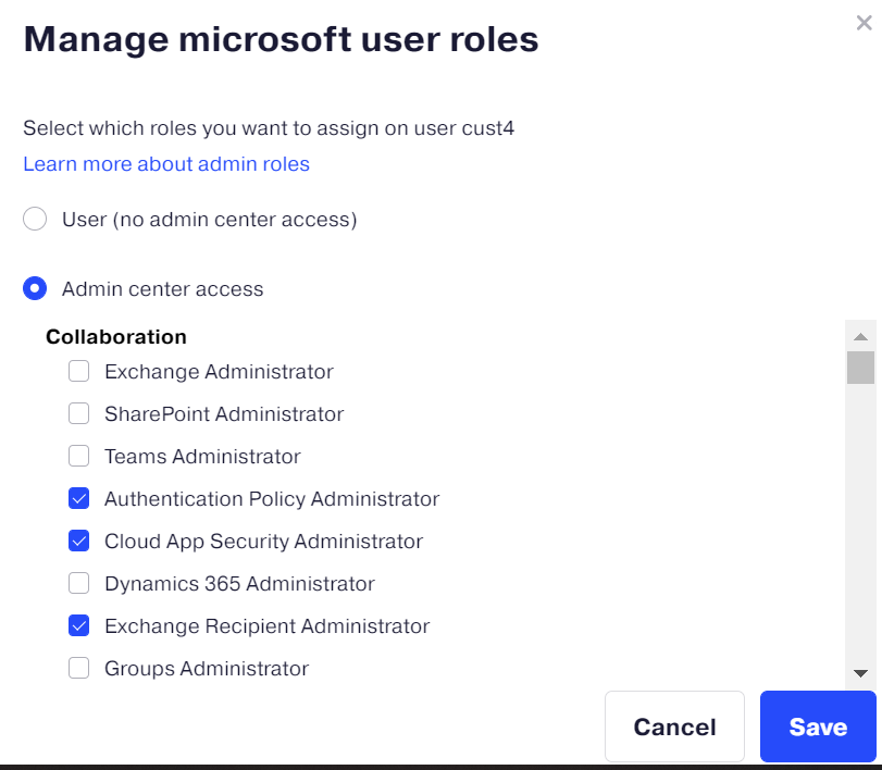 Microsoft Cloud User Management